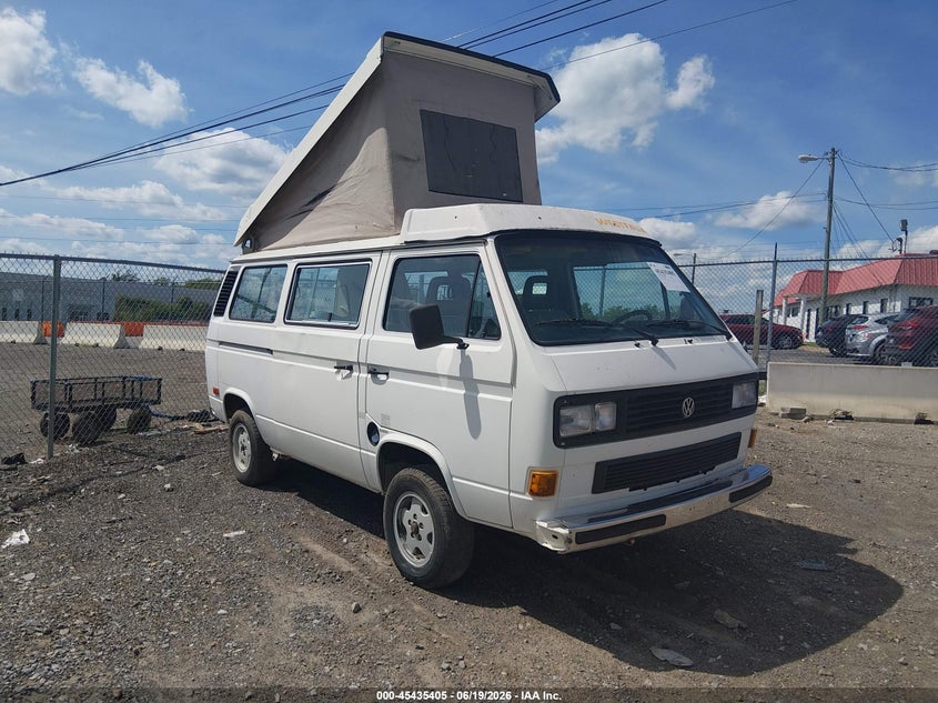 1987 Volkswagen Vanagon VIN WV2ZB0259HH097725 IAAI salvage auction — NORMAL WEAR, Clear (Tennessee), sold $2,175 on 2026-07-09 (photo 1)