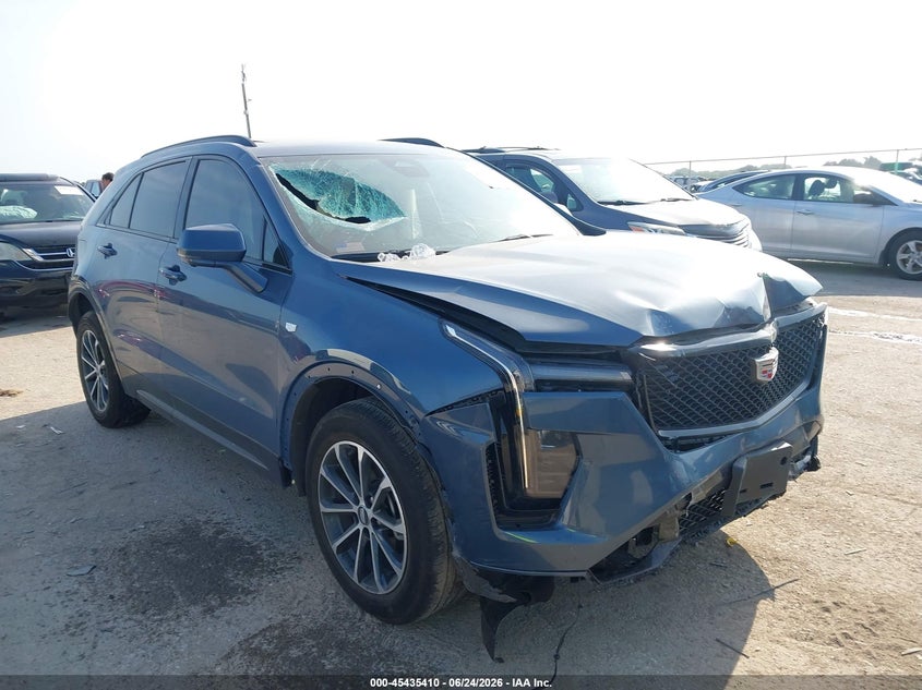2025 Cadillac Xt4 VIN 1GYFZER46SF138722 IAAI salvage auction — FRONT END, Original (Texas), sold $9,975 on 2026-09-09 (photo 1)