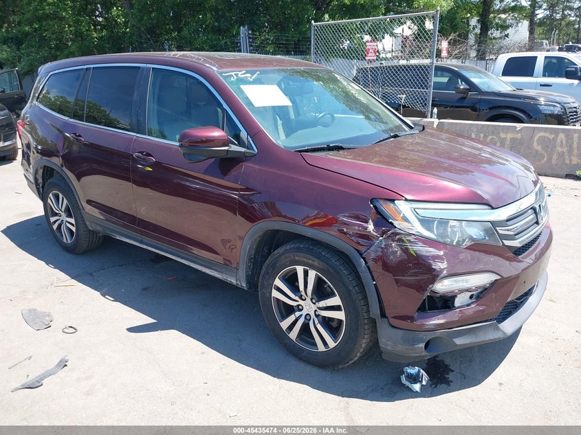 2016 Honda Pilot VIN 5FNYF6H5XGB044409 IAAI salvage auction — FRONT & REAR, Mv-907A (New York), sold $2,400 on 2026-07-09 (photo 1)