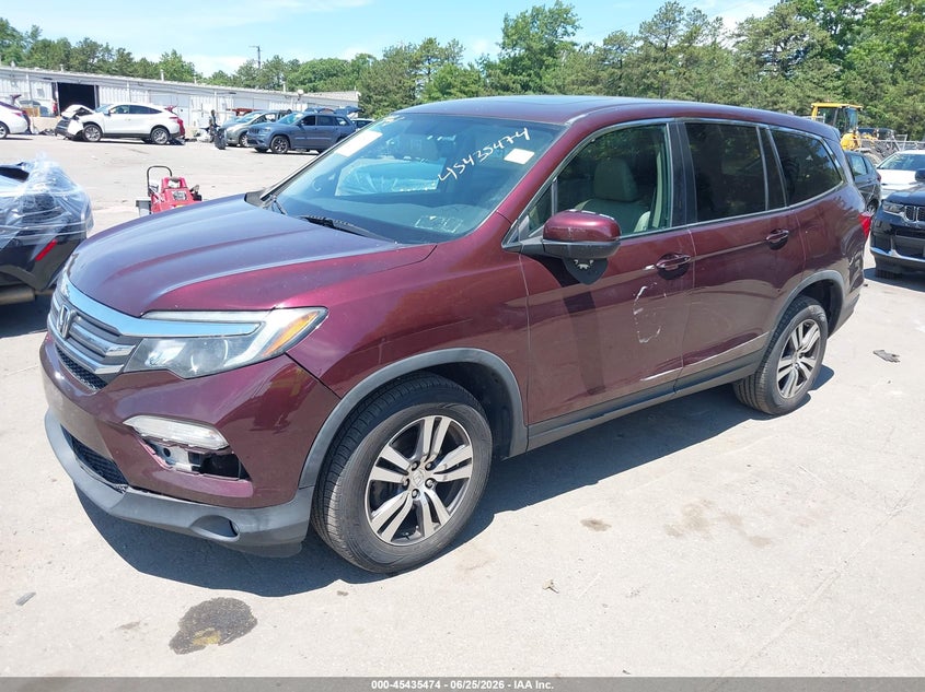 2016 Honda Pilot VIN 5FNYF6H5XGB044409 IAAI salvage auction — FRONT & REAR, Mv-907A (New York), sold $2,400 on 2026-07-09 (photo 2)
