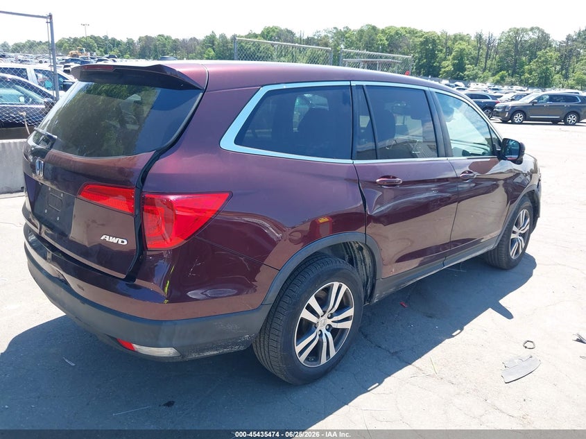 2016 Honda Pilot VIN 5FNYF6H5XGB044409 IAAI salvage auction — FRONT & REAR, Mv-907A (New York), sold $2,400 on 2026-07-09 (photo 4)
