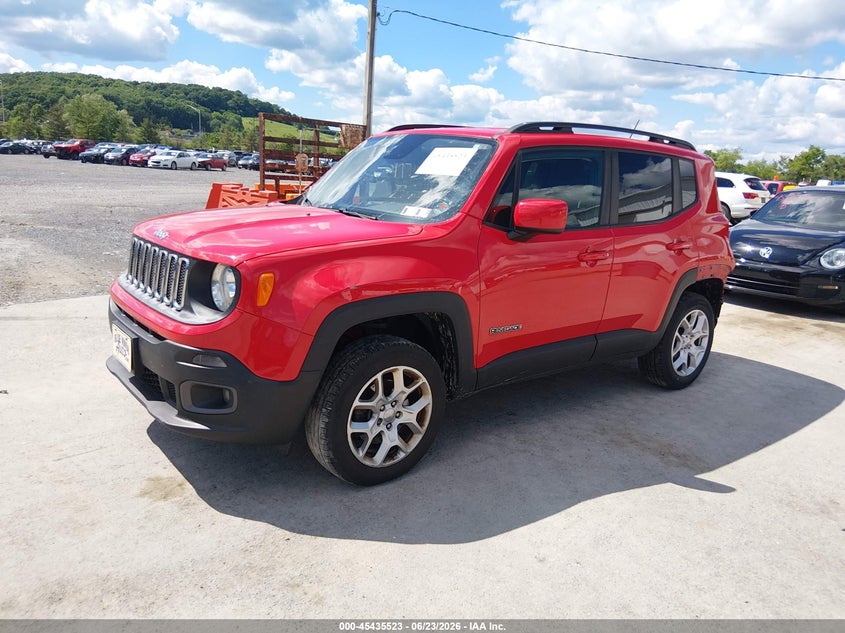 2017 Jeep Renegade VIN ZACCJBBB3HPF08814 IAAI salvage auction — REAR END, Salvage (Pennsylvania), sold $1,450 on 2026-07-15 (photo 2)