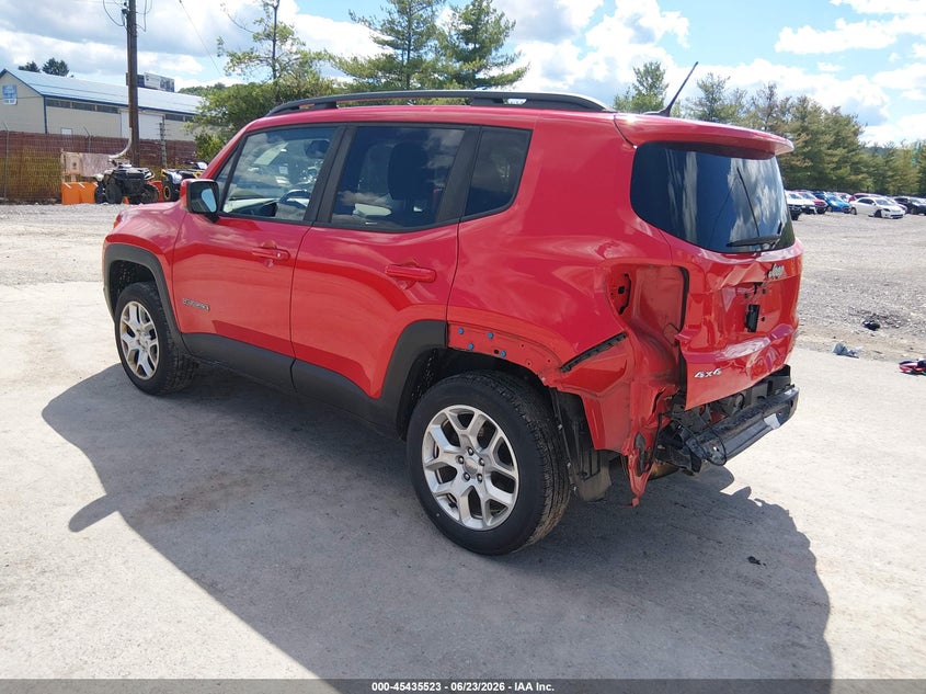 2017 Jeep Renegade VIN ZACCJBBB3HPF08814 IAAI salvage auction — REAR END, Salvage (Pennsylvania), sold $1,450 on 2026-07-15 (photo 3)