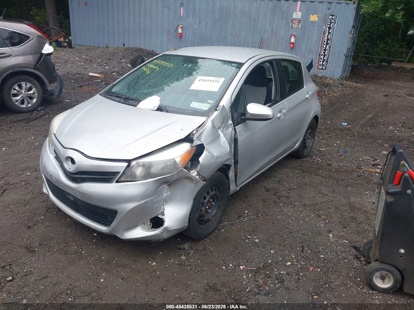 2014 Toyota Yaris VIN JTDKTUD39ED576701 IAAI salvage auction — FRONT END, Salvage (Arizona), sold $1,700 on 2026-07-05 (photo 2)