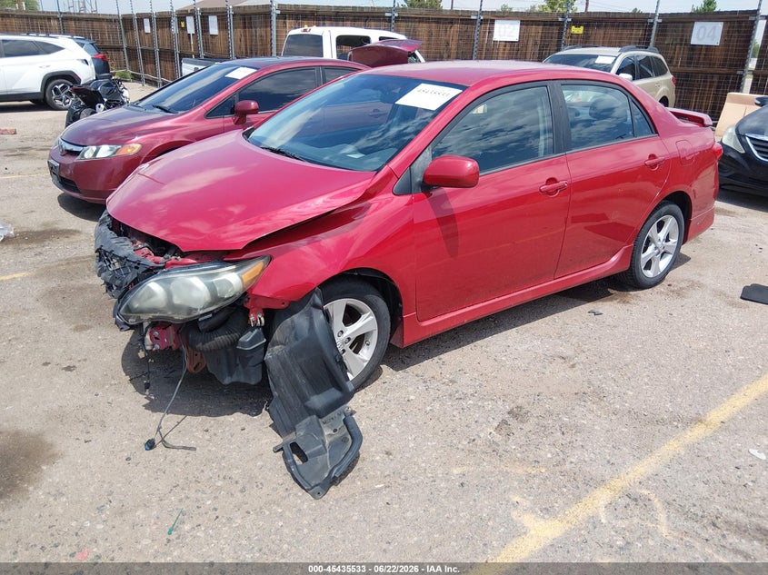 2013 Toyota Corolla VIN 5YFBU4EE0DP102080 IAAI salvage auction — FRONT END, Salvage (Colorado), sold $925 on 2026-07-28 (photo 2)
