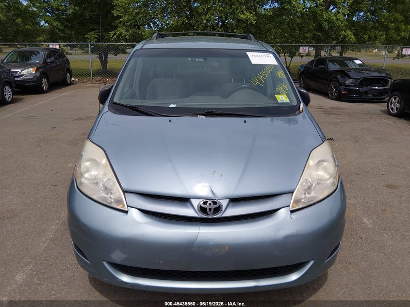 2006 Toyota Sienna VIN 5TDZA23CX6S550835 IAAI salvage auction — LEFT & RIGHT, Clear (New Jersey), sold $950 on 2026-07-27 (photo 6)