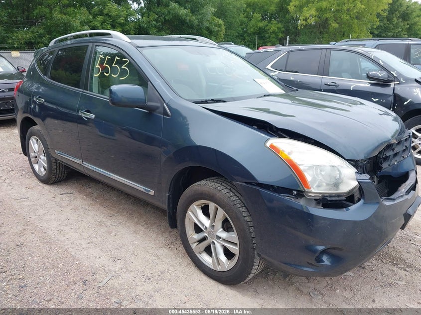 2013 Nissan Rogue VIN JN8AS5MV1DW122620 IAAI salvage auction — FRONT END, Salvage Title, sold $400 on 2026-07-29 (photo 1)