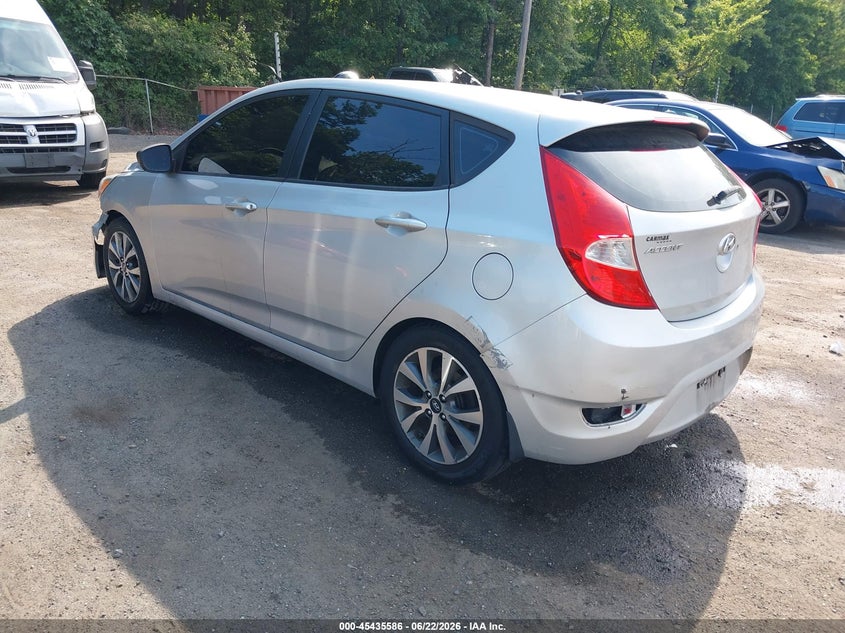 2015 Hyundai Accent VIN KMHCU5AE0FU220180 IAAI salvage auction — SIDE, Salvage - Greater Than 75% (Maryland), sold $500 on 2026-07-09 (photo 3)