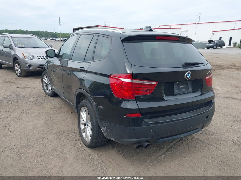 2013 BMW X3 VIN 5UXWX9C55D0A24853 IAAI salvage auction — NORMAL WEAR, Clear (Virginia), sold $1,225 on 2026-07-22 (photo 3)