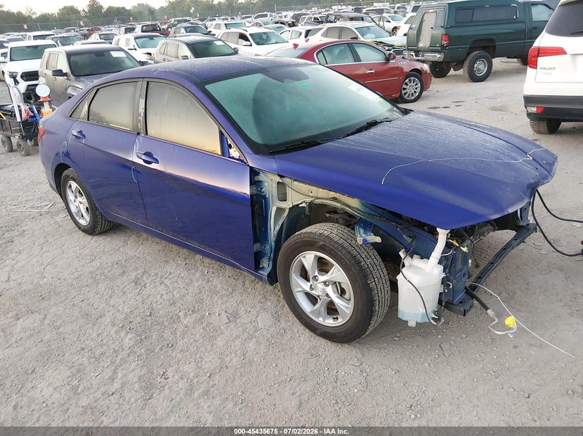 2021 Hyundai Elantra VIN KMHLL4AG4MU213714 IAAI salvage auction — FRONT END, Salvage Title, sold $2,150 on 2026-07-24 (photo 1)