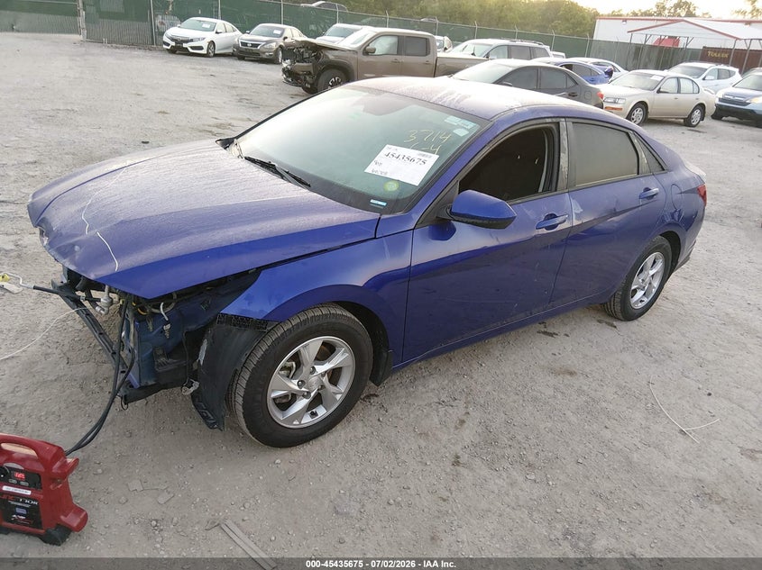 2021 Hyundai Elantra VIN KMHLL4AG4MU213714 IAAI salvage auction — FRONT END, Salvage Title, sold $2,150 on 2026-07-24 (photo 2)