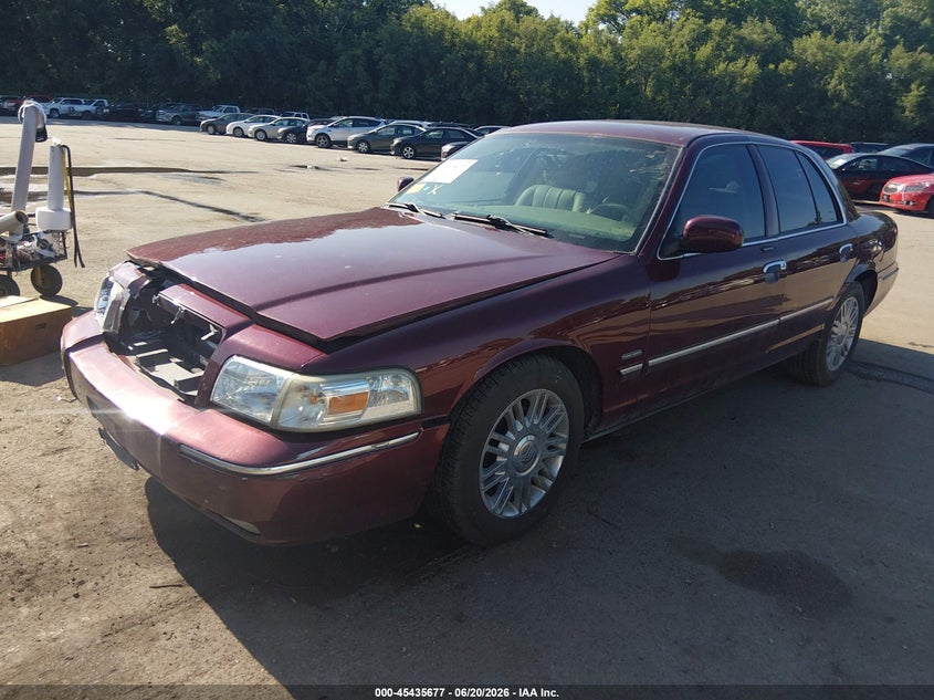 2009 Mercury Grand marquis VIN 2MEHM75V19X625198 IAAI salvage auction — FRONT END, Salvage (Missouri), sold $975 on 2026-07-22 (photo 2)