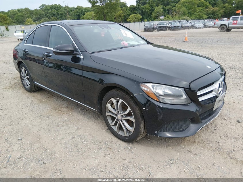 2017 Mercedes-benz C-klasse VIN WDDWF4KBXHR235680 IAAI salvage auction — FRONT & REAR, Salvage (Pennsylvania), sold $4,600 on 2026-07-28 (photo 1)