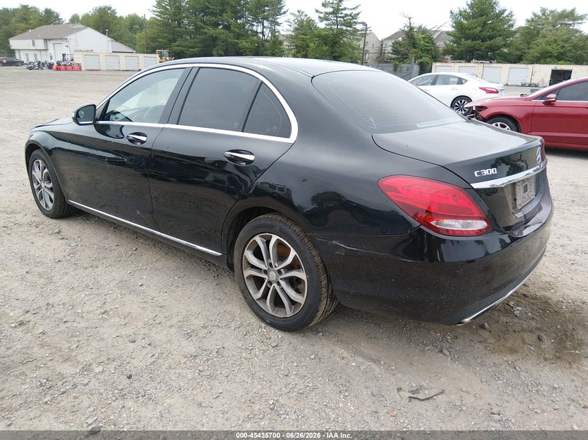 2017 Mercedes-benz C-klasse VIN WDDWF4KBXHR235680 IAAI salvage auction — FRONT & REAR, Salvage (Pennsylvania), sold $4,600 on 2026-07-28 (photo 3)