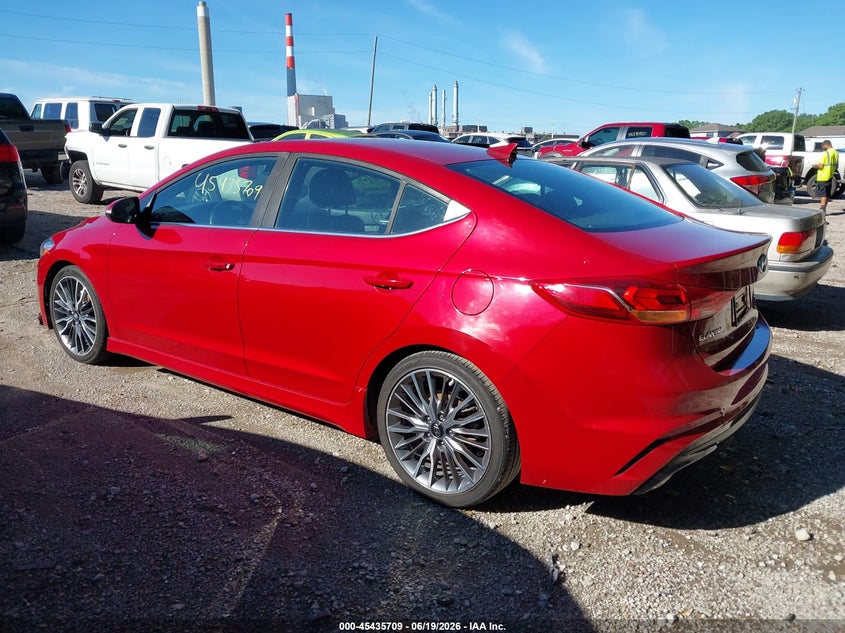 2018 Hyundai Elantra VIN KMHD04LB9JU530236 IAAI salvage auction — NORMAL WEAR, Clear (Indiana), sold $3,425 on 2026-07-15 (photo 3)