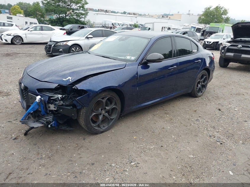 2019 Alfa romeo Giulia VIN ZARFANBN7K7606635 IAAI salvage auction — FRONT END, Salvage (Pennsylvania), sold $9,250 on 2026-07-31 (photo 2)