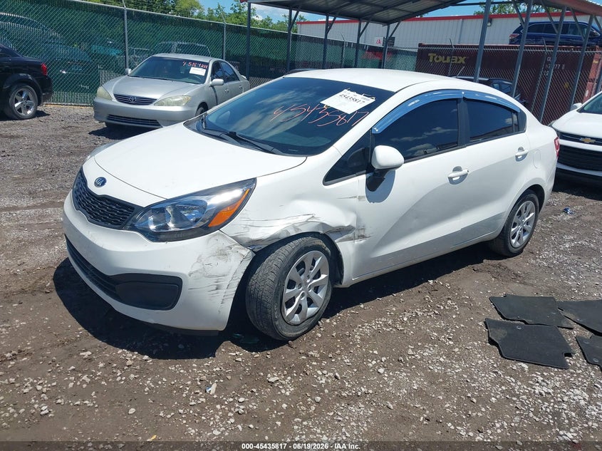 2015 Kia Rio VIN KNADM4A3XF6454250 IAAI salvage auction — LEFT FRONT, Salvage (Idaho), sold $525 on 2026-07-29 (photo 2)