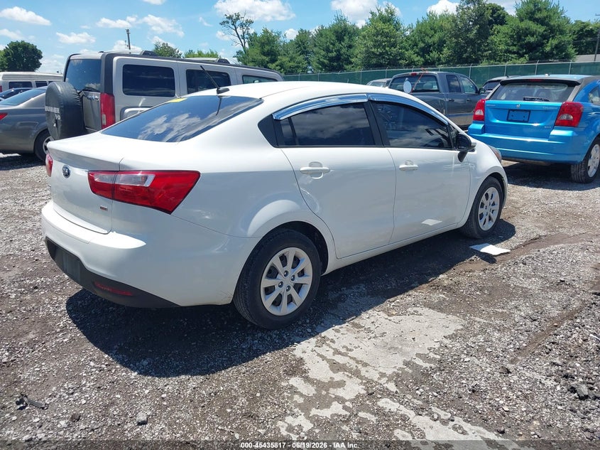2015 Kia Rio VIN KNADM4A3XF6454250 IAAI salvage auction — LEFT FRONT, Salvage (Idaho), sold $525 on 2026-07-29 (photo 4)