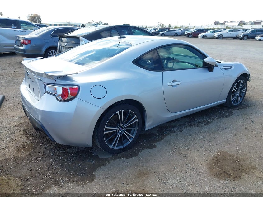 2013 Subaru Brz VIN JF1ZCAC18D1608458 IAAI salvage auction — NORMAL WEAR, Salvage (California), sold $1,325 on 2026-07-13 (photo 4)