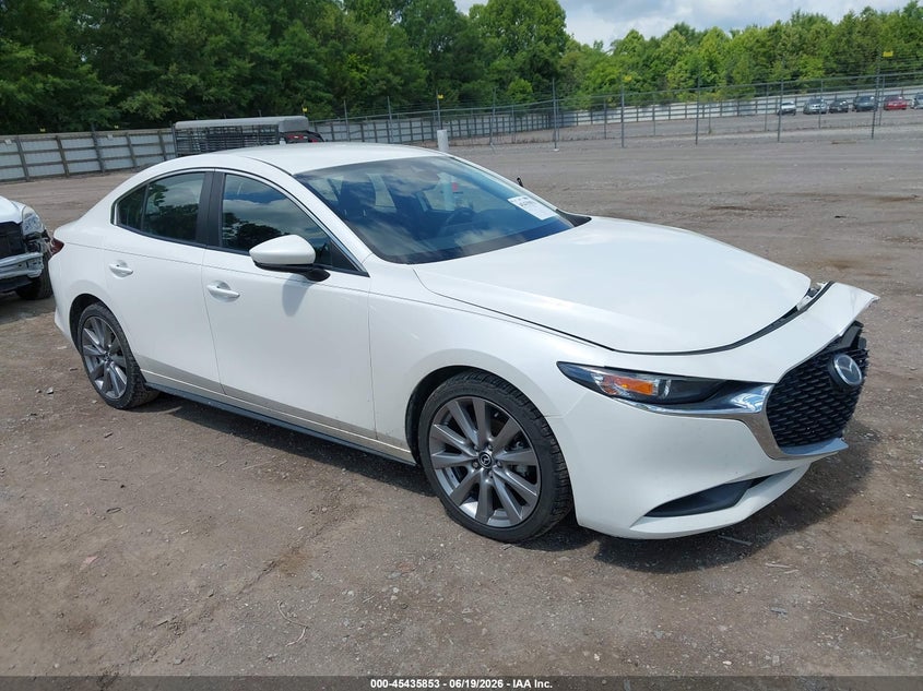 2021 Mazda 3 VIN JM1BPABL4M1325560 IAAI salvage auction — FRONT END, Salvage Title, sold $3,875 on 2026-07-29 (photo 1)