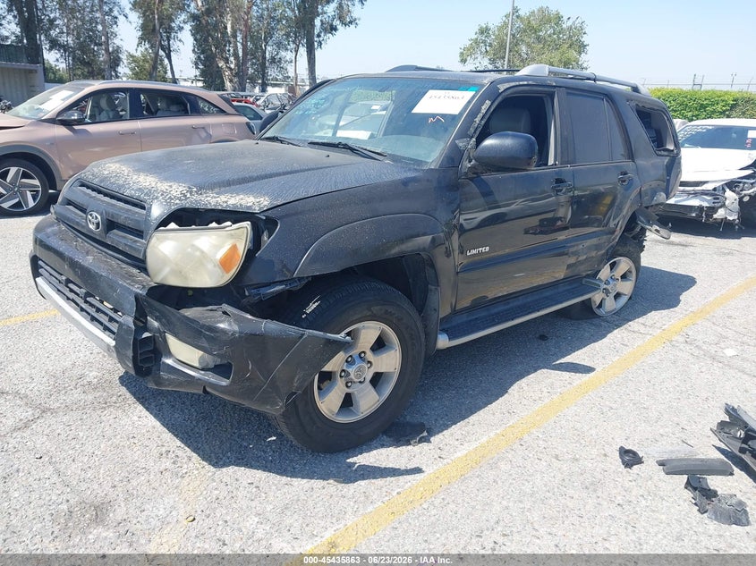 2004 Toyota 4runner VIN JTEZU17R348019022 IAAI salvage auction — RIGHT REAR, Salvage (California), sold $1,900 on 2026-07-14 (photo 2)