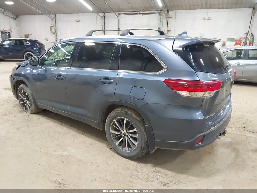 2018 Toyota Highlander VIN 5TDJZRFH4JS801895 IAAI salvage auction — FRONT END, Salvage (Pennsylvania), sold $6,600 on 2026-07-09 (photo 3)