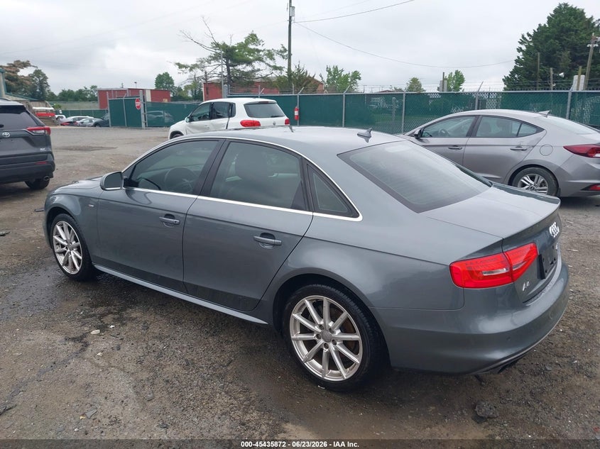 2014 Audi A4 VIN WAUFFAFL8EN040995 IAAI salvage auction — FRONT END, Clear (Virginia), sold $825 on 2026-07-20 (photo 3)