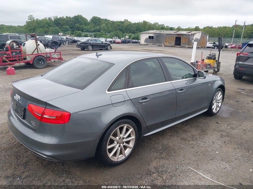 2014 Audi A4 VIN WAUFFAFL8EN040995 IAAI salvage auction — FRONT END, Clear (Virginia), sold $825 on 2026-07-20 (photo 4)