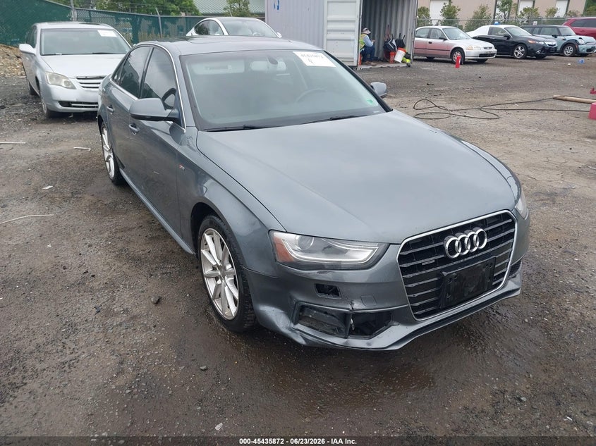 2014 Audi A4 VIN WAUFFAFL8EN040995 IAAI salvage auction — FRONT END, Clear (Virginia), sold $825 on 2026-07-20 (photo 6)