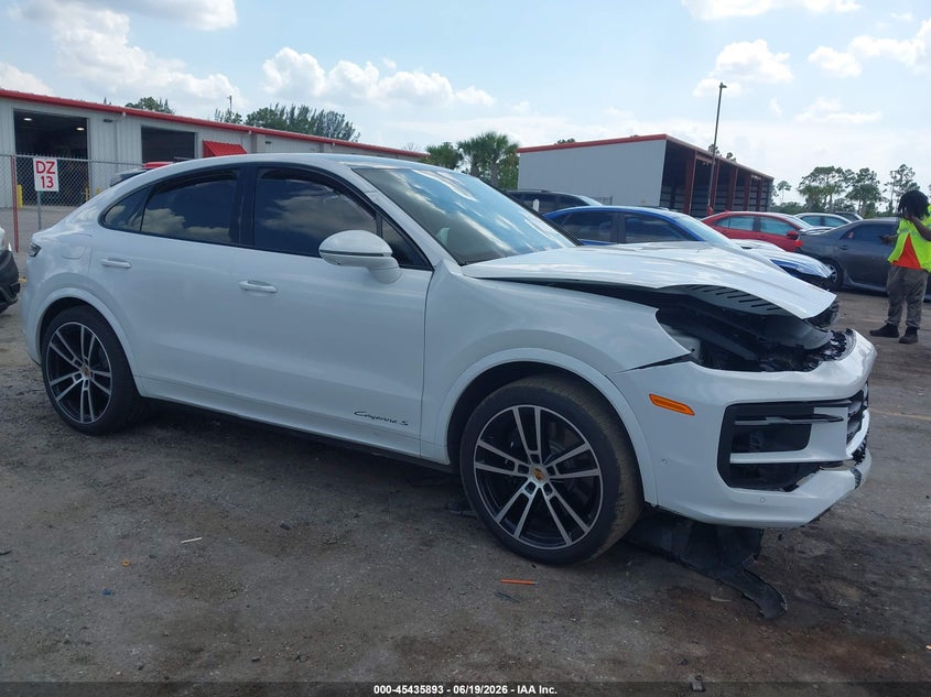 2025 Porsche Cayenne coupe VIN WP1BL2AY1SDA39559 IAAI salvage auction — FRONT END, Salvage Title, sold $25 on 2026-07-27 (photo 1)