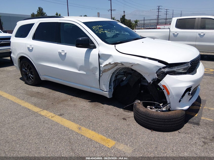 2025 Dodge Durango VIN 1C4RDHDG3SC514458 IAAI salvage auction — RIGHT FRONT, Salvage Title, sold $14,100 on 2026-08-29 (photo 1)