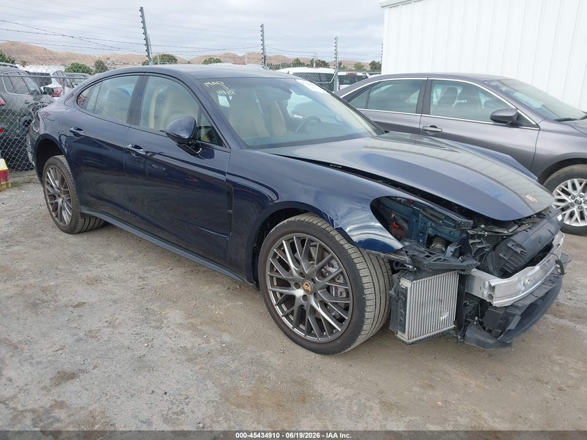 2021 Porsche Panamera VIN WP0AJ2A79ML114656 IAAI salvage auction — FRONT END, Salvage (California), sold $28,750 on 2026-07-09 (photo 1)