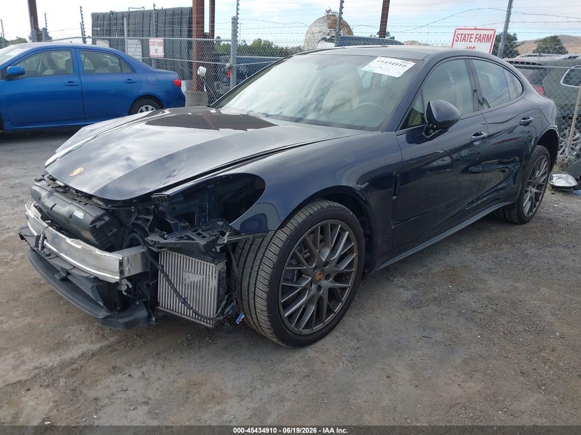 2021 Porsche Panamera VIN WP0AJ2A79ML114656 IAAI salvage auction — FRONT END, Salvage (California), sold $28,750 on 2026-07-09 (photo 2)