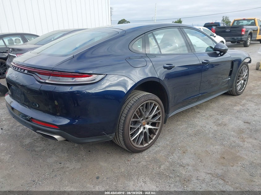 2021 Porsche Panamera VIN WP0AJ2A79ML114656 IAAI salvage auction — FRONT END, Salvage (California), sold $28,750 on 2026-07-09 (photo 4)