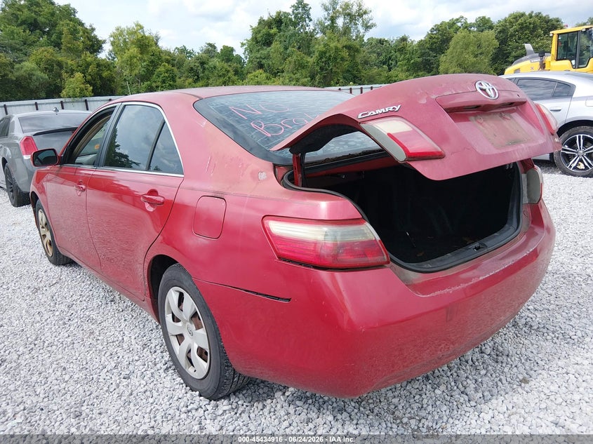 2007 Toyota Camry VIN 4T1BE46KX7U179785 IAAI salvage auction — REAR END, Nrc Lienholder Repossession Paperwork (Alabama), sold $250 on 2026-07-20 (photo 3)