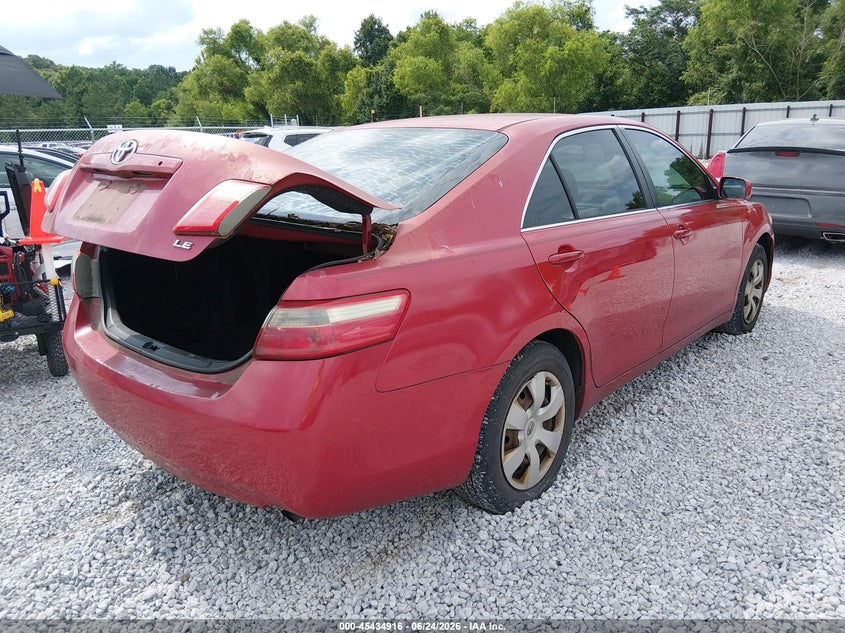 2007 Toyota Camry VIN 4T1BE46KX7U179785 IAAI salvage auction — REAR END, Nrc Lienholder Repossession Paperwork (Alabama), sold $250 on 2026-07-20 (photo 4)