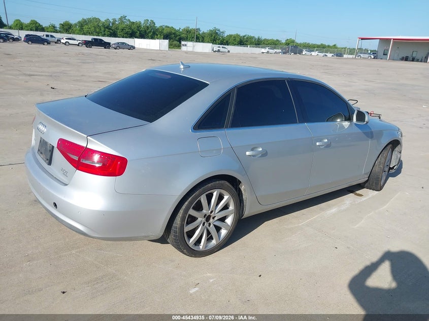 2013 Audi A4 VIN WAUFFAFL6DN006326 IAAI salvage auction — REPOSSESSION, Nrc Lienholder Repossession Paperwork (Texas), sold $375 on 2026-07-24 (photo 4)
