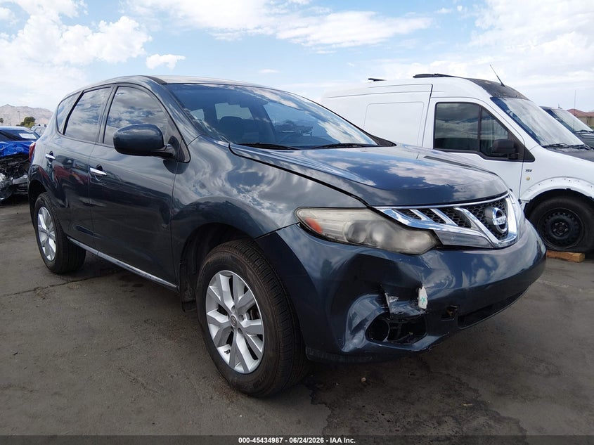2014 Nissan Murano VIN JN8AZ1MU9EW414335 IAAI salvage auction — RIGHT FRONT, Salvage (Arizona), sold $875 on 2026-07-21 (photo 1)