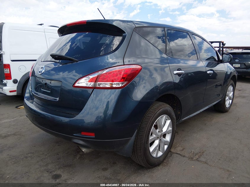 2014 Nissan Murano VIN JN8AZ1MU9EW414335 IAAI salvage auction — RIGHT FRONT, Salvage (Arizona), sold $875 on 2026-07-21 (photo 4)