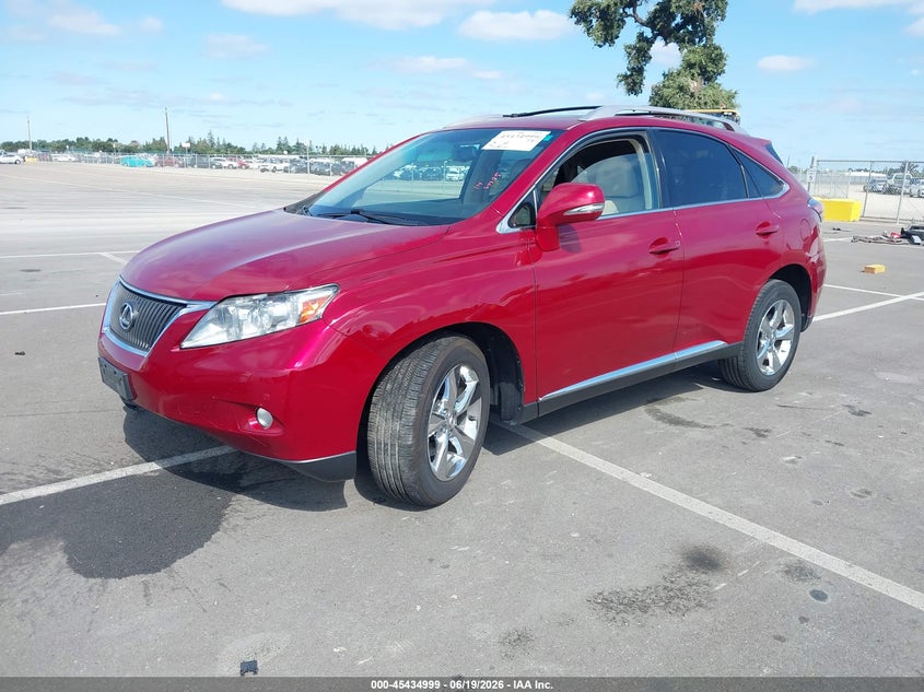 2012 Lexus Rx VIN JTJZK1BA0C2006139 IAAI salvage auction — RIGHT FRONT, Salvage (California), sold $4,075 on 2026-07-14 (photo 2)