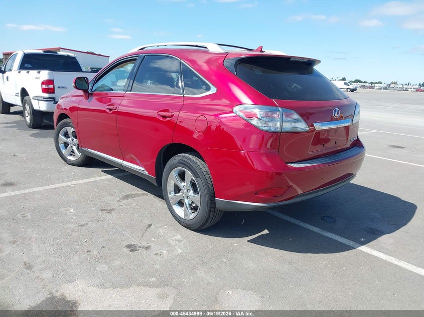 2012 Lexus Rx VIN JTJZK1BA0C2006139 IAAI salvage auction — RIGHT FRONT, Salvage (California), sold $4,075 on 2026-07-14 (photo 3)