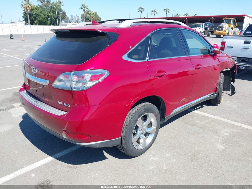 2012 Lexus Rx VIN JTJZK1BA0C2006139 IAAI salvage auction — RIGHT FRONT, Salvage (California), sold $4,075 on 2026-07-14 (photo 4)