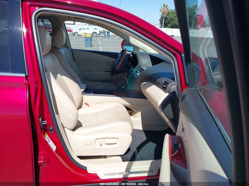 2012 Lexus Rx VIN JTJZK1BA0C2006139 IAAI salvage auction — RIGHT FRONT, Salvage (California), sold $4,075 on 2026-07-14 (photo 5)