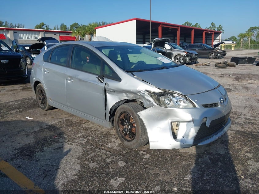 2014 Toyota Prius VIN JTDKN3DU5E0393350 IAAI salvage auction — RIGHT FRONT, Rebuildable (Florida), sold $1,675 on 2026-07-13 (photo 1)