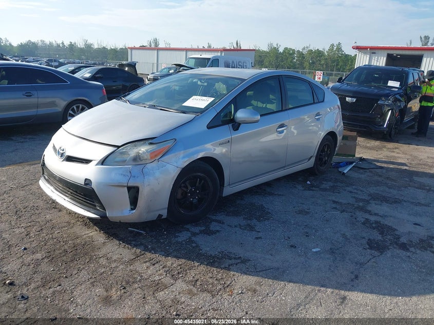 2014 Toyota Prius VIN JTDKN3DU5E0393350 IAAI salvage auction — RIGHT FRONT, Rebuildable (Florida), sold $1,675 on 2026-07-13 (photo 2)