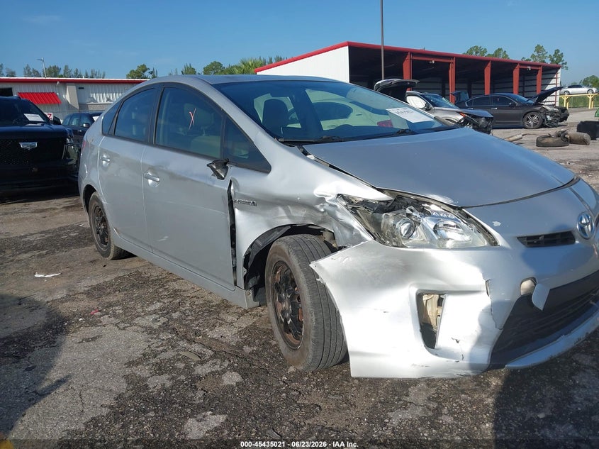 2014 Toyota Prius VIN JTDKN3DU5E0393350 IAAI salvage auction — RIGHT FRONT, Rebuildable (Florida), sold $1,675 on 2026-07-13 (photo 6)