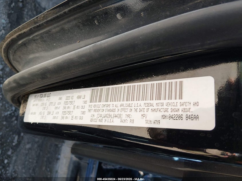 2017 Jeep Wrangler / VIN 1C4AJWAG9HL644381 IAAI salvage auction — NORMAL WEAR, Clear (New Mexico), sold $8,575 on 2026-07-29 (photo 9)