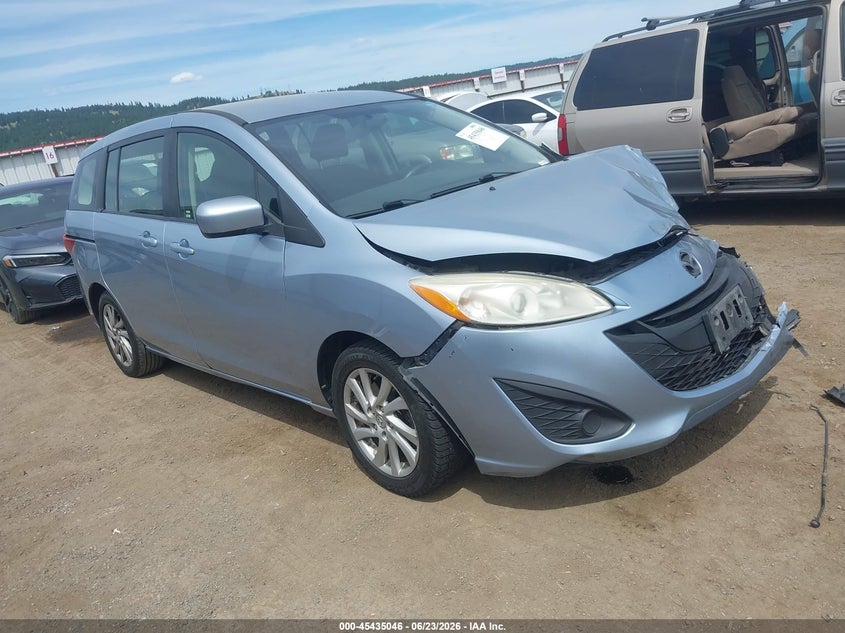 2012 Mazda 5 VIN JM1CW2BL0C0117354 IAAI salvage auction — RIGHT FRONT, Bill Of Sale (Washington), sold $325 on 2026-07-28 (photo 1)
