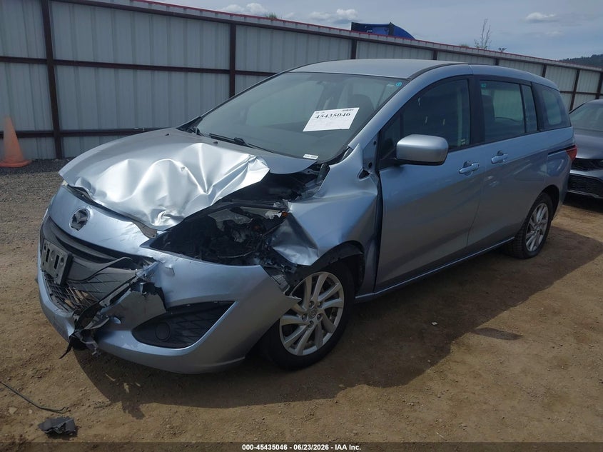 2012 Mazda 5 VIN JM1CW2BL0C0117354 IAAI salvage auction — RIGHT FRONT, Bill Of Sale (Washington), sold $325 on 2026-07-28 (photo 2)