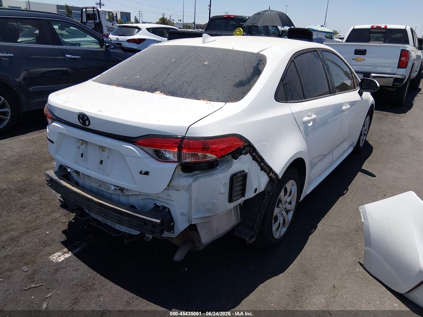 2021 Toyota Corolla VIN 5YFEPMAEXMP209342 IAAI salvage auction — SIDE, Salvage Title, sold $4,700 on 2026-07-26 (photo 4)